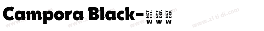 Campora Black字体转换